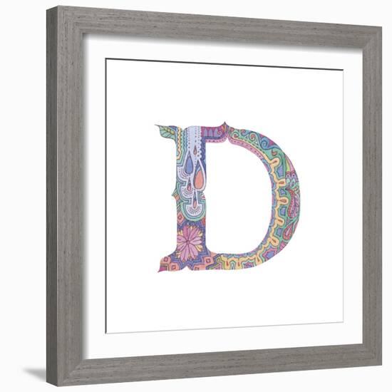 D-Green Girl-Framed Giclee Print