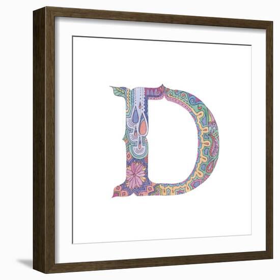 D-Green Girl-Framed Giclee Print