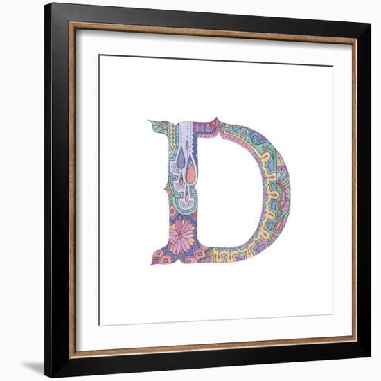 D-Green Girl-Framed Giclee Print