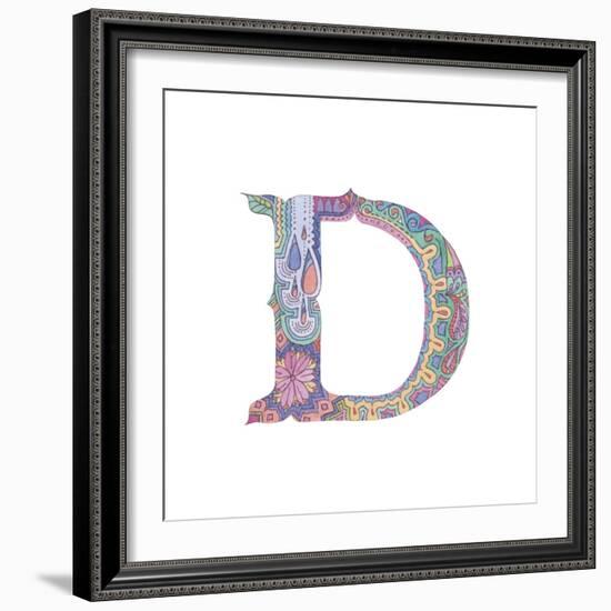 D-Green Girl-Framed Giclee Print