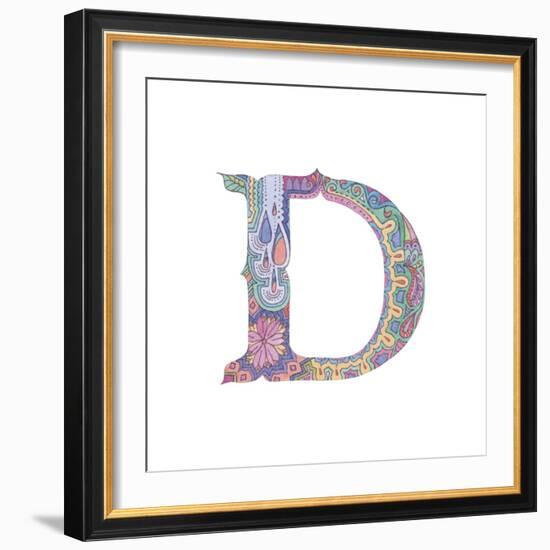 D-Green Girl-Framed Giclee Print