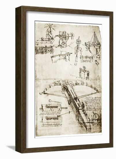 Da Vinci's Crossbow-Library of Congress-Framed Photographic Print