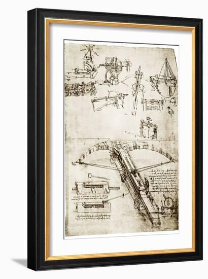 Da Vinci's Crossbow-Library of Congress-Framed Photographic Print