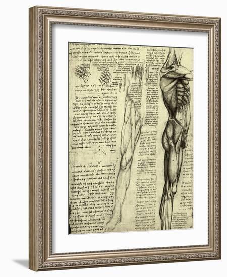 Da Vinci's Man Machine-Leonardo da Vinci-Framed Giclee Print