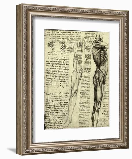 Da Vinci's Man Machine-Leonardo da Vinci-Framed Giclee Print