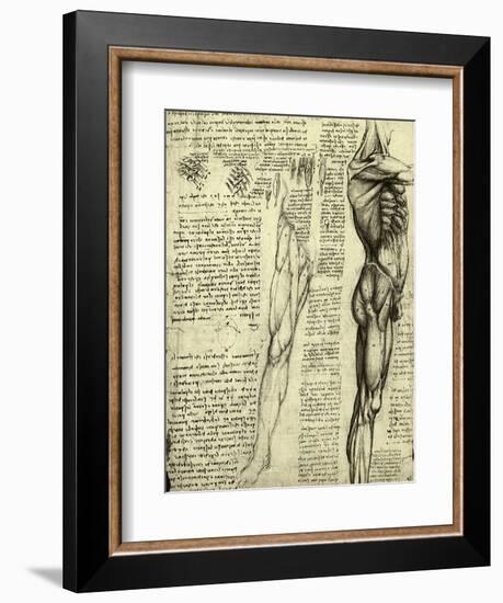 Da Vinci's Man Machine-Leonardo da Vinci-Framed Giclee Print