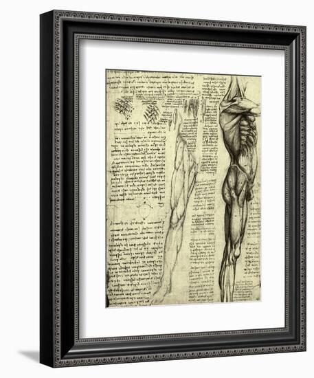 Da Vinci's Man Machine-Leonardo da Vinci-Framed Giclee Print