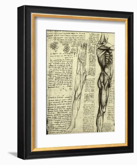 Da Vinci's Man Machine-Leonardo da Vinci-Framed Giclee Print