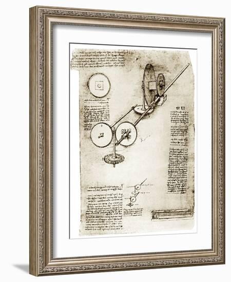 Da Vinci's Notebook-Library of Congress-Framed Photographic Print