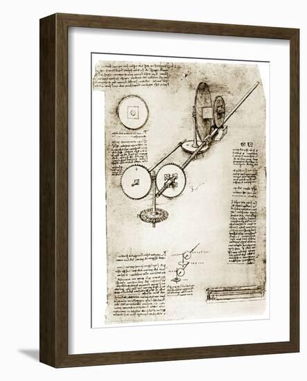 Da Vinci's Notebook-Library of Congress-Framed Photographic Print