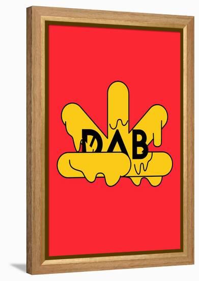 Dab-null-Framed Stretched Canvas