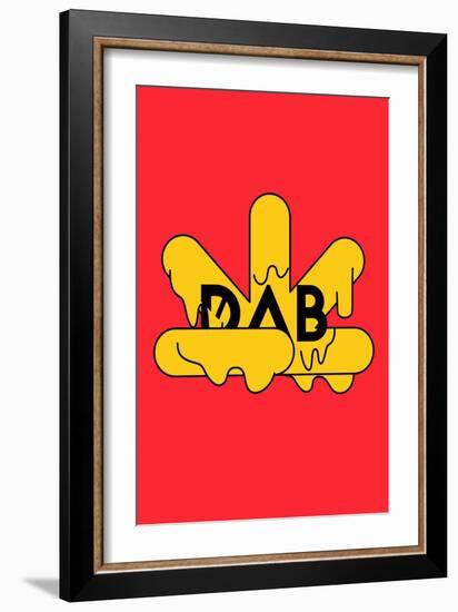 Dab-null-Framed Art Print