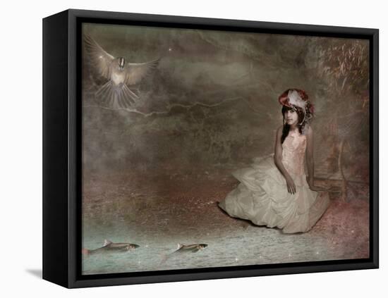 Dabfly-Lynne Davies-Framed Premier Image Canvas