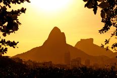 Christ the Redeemer Statue in Clouds on Sunset-dabldy-Framed Photographic Print