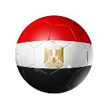 Soccer Football Ball With Egypt Flag-daboost-Art Print