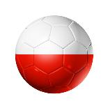 Soccer Football Ball with England Flag-daboost-Art Print