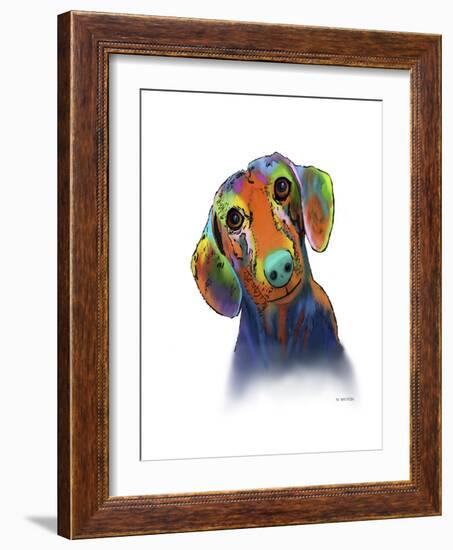 Dachshund 1-Marlene Watson-Framed Giclee Print