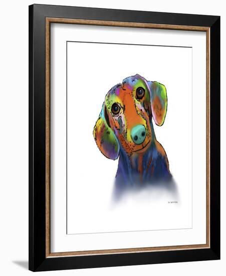 Dachshund 1-Marlene Watson-Framed Giclee Print