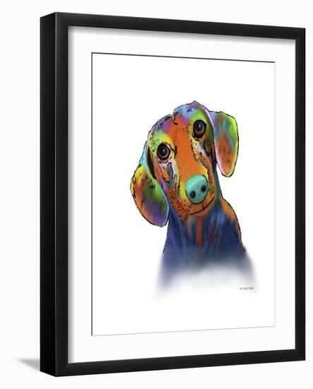 Dachshund 1-Marlene Watson-Framed Giclee Print