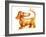 Dachshund and Butterfly-Nate Owens-Framed Giclee Print