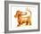 Dachshund and Butterfly-Nate Owens-Framed Giclee Print