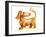 Dachshund and Butterfly-Nate Owens-Framed Giclee Print