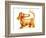 Dachshund and Butterfly-Nate Owens-Framed Giclee Print