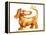 Dachshund and Butterfly-Nate Owens-Framed Premier Image Canvas