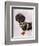 Dachshund and Tiara-Fab Funky-Framed Art Print