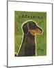 Dachshund (black and tan)-John W^ Golden-Mounted Art Print