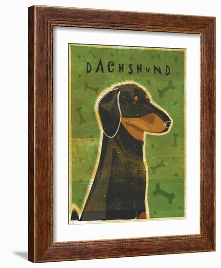 Dachshund (black and tan)-John W Golden-Framed Giclee Print