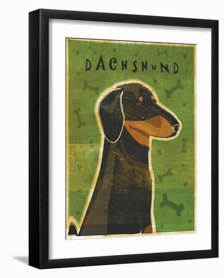 Dachshund (black and tan)-John W Golden-Framed Giclee Print