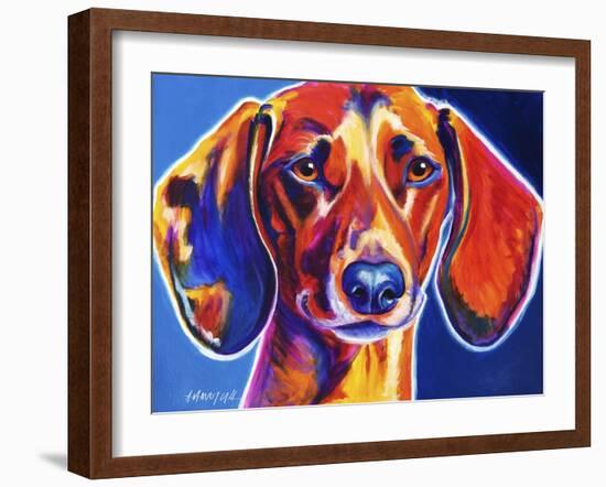 Dachshund - Bubbs-Dawgart-Framed Giclee Print