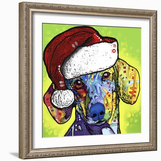 Dachshund Christmas-Dean Russo-Framed Giclee Print