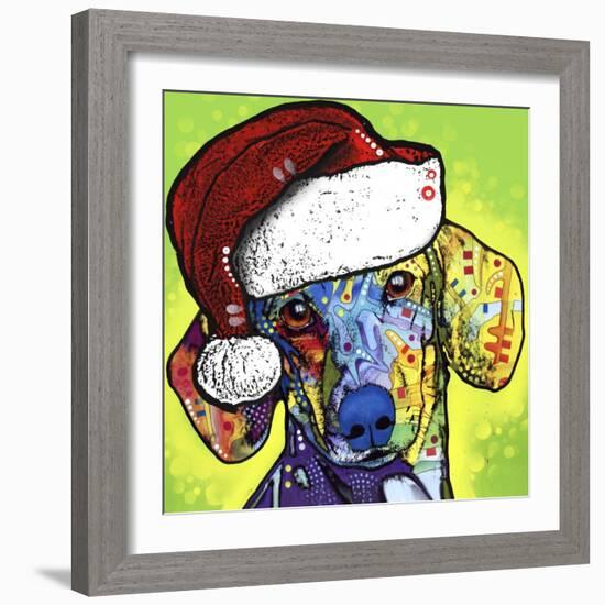 Dachshund Christmas-Dean Russo-Framed Giclee Print