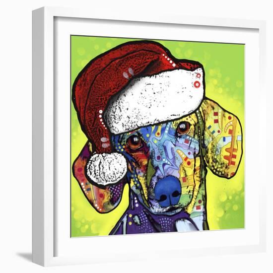 Dachshund Christmas-Dean Russo-Framed Giclee Print