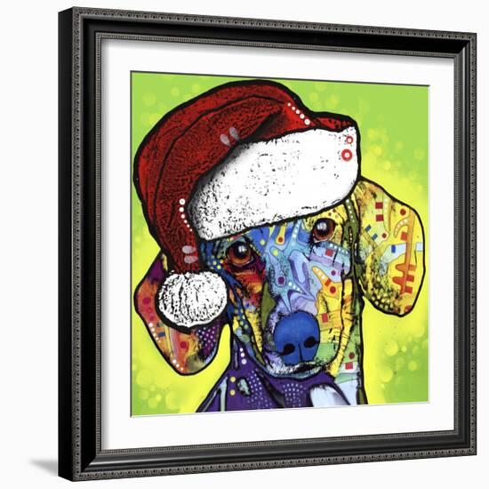 Dachshund Christmas-Dean Russo-Framed Giclee Print