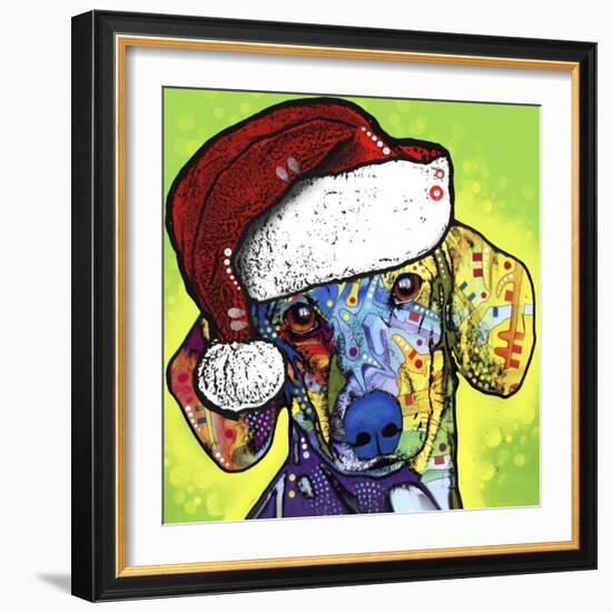 Dachshund Christmas-Dean Russo-Framed Giclee Print