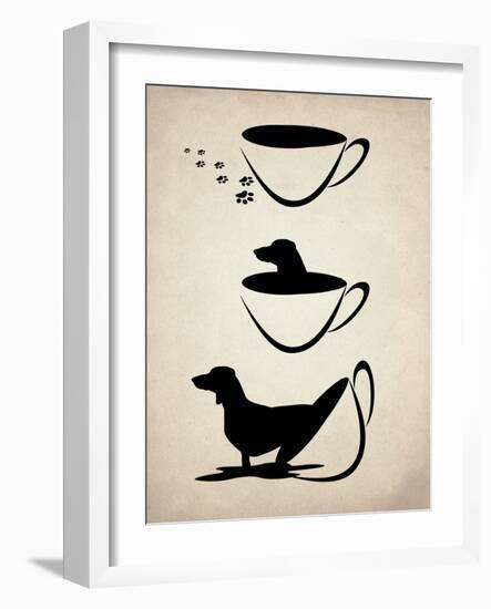 Dachshund Cup-Kimberly Allen-Framed Art Print