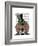 Dachshund Green Goggles Top Hat-Fab Funky-Framed Premium Giclee Print