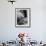 Dachshund Ignoring Pelican's Teasing-James Burke-Framed Photographic Print displayed on a wall