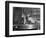 Dachshund Looking At American Flag-Bettmann-Framed Photographic Print