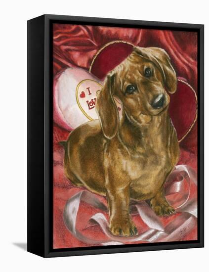 Dachshund Love-Barbara Keith-Framed Premier Image Canvas