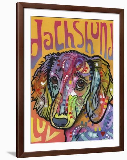 Dachshund Love-Dean Russo-Framed Giclee Print