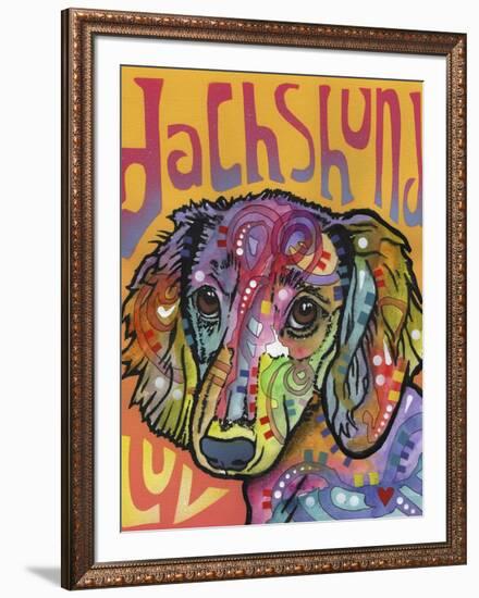 Dachshund Love-Dean Russo-Framed Giclee Print