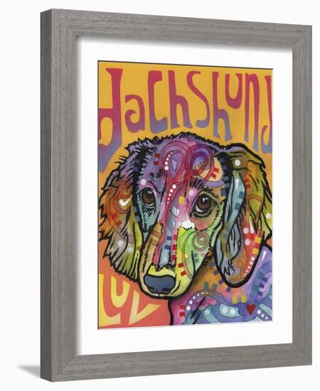 Dachshund Love-Dean Russo-Framed Giclee Print