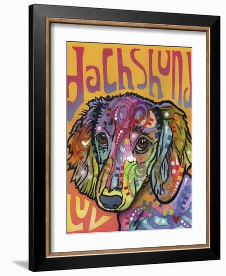 Dachshund Love-Dean Russo-Framed Giclee Print