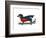 Dachshund On Skateboard-Fab Funky-Framed Art Print