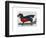 Dachshund On Skateboard-Fab Funky-Framed Art Print