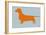 Dachshund Orange-NaxArt-Framed Art Print